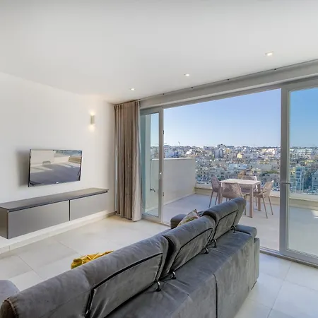 Sea View Penthouse With Stunning Marina View In * Pietà