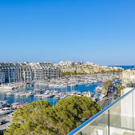 Sea View Penthouse With Stunning Marina View In * Pietà